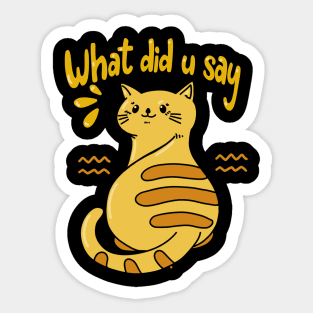 Sentimentil Cat Sticker